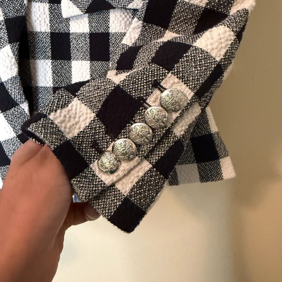 Veronica Beard Miller Dickey Checker Jacket Blazer Emily in Paris Size 8 - Picture 8 of 11